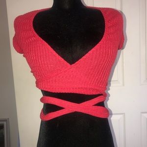 Wrap crop top